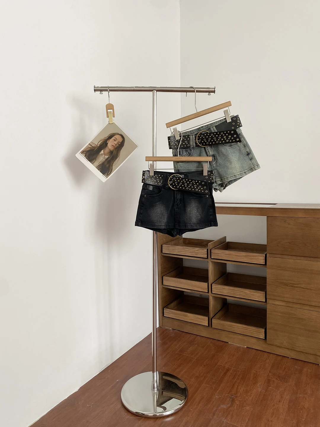 

Summer 2026 High Waist A-Line Denim Skirt Pants Women's Slimming Trendy Polyester Fiber Button Closure Ladies Jeans