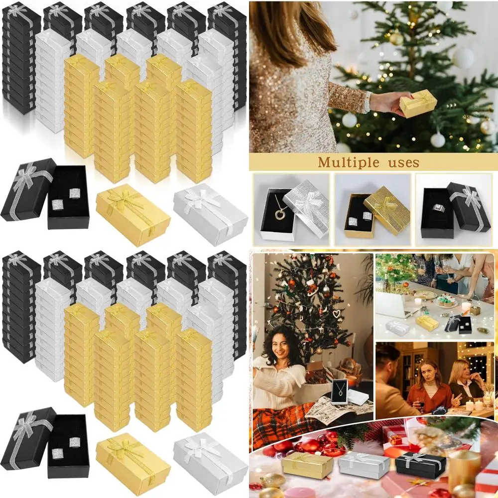 

180-Piece Small Empty Jewelry Boxes with Lids, Gift Packaging for Rings, Necklaces, Earrings, and Bracelets