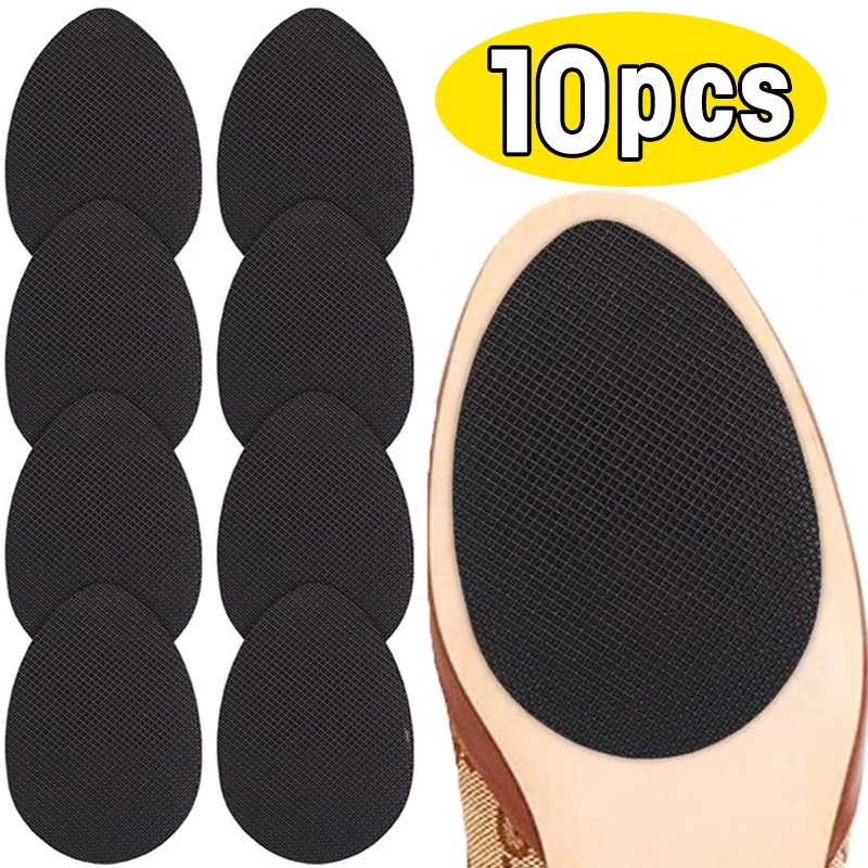 Non-Slip Shoe Sole Protector, Sandália Outsole Pad, Oxford Frosted Sticker, Patch Inferior, Adesivos de Salto Alto, 10Pcs