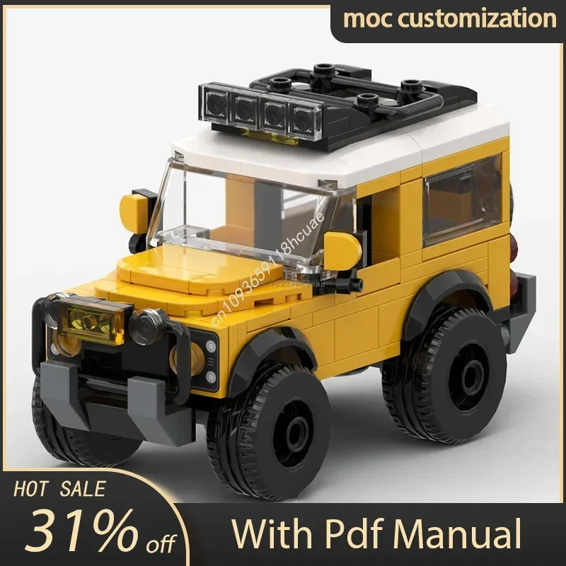 

Горячий MOC City Champion, суперкар Land Defender, строительные блоки, кирпичная техника, креативный гараж, игрушки «сделай сам», подарки для детей