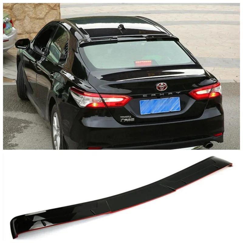 

High Quality ABS Paint Car Rear Trunk Lip Roof Spoiler Wing Fits For Toyota Camry 2018 2019 2020 2021