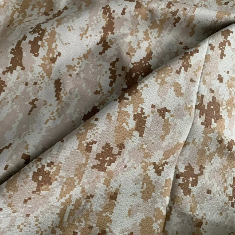 Polyester Cotton AOR1 AOR2 Camouflage Fabric US Military Green Desert Digital Camo Rip Stop Cloth Tactical Uniform DIY