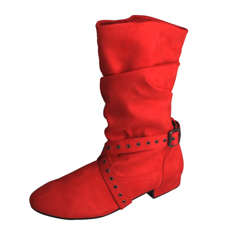 Venus lure Suede Sole Boot Step Women Latin Dance Boots Salsa Shoe Long Warm Up Line Shoes West Coast Swing Dance Boots Black