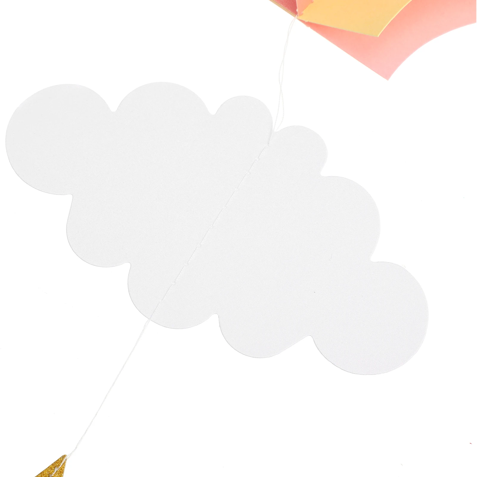4 szt. Papierowe balony na ogrzane powietrze 3D, ozdoby w kształcie chmur, dekoracje wiszące na wesele, baby shower, do pokoju dziecięcego, dekoracje chmur