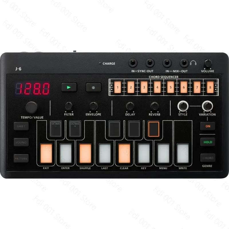 Aira Compact Series Portable Synthesizer Studio Music Accessories,  E-4 Tuner, J-6 Chord Synthesizer
