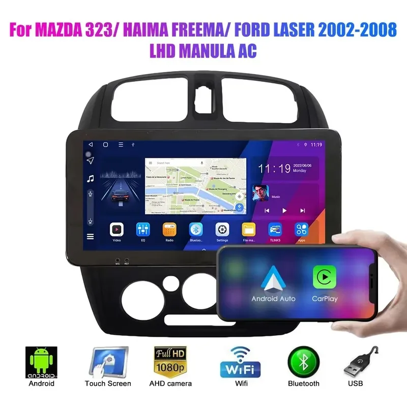 Suitable For Ma zda Seamaster Prima Fo rd LA SER2002-2008 Android Navigation And Reversing Image All-in-One Machine