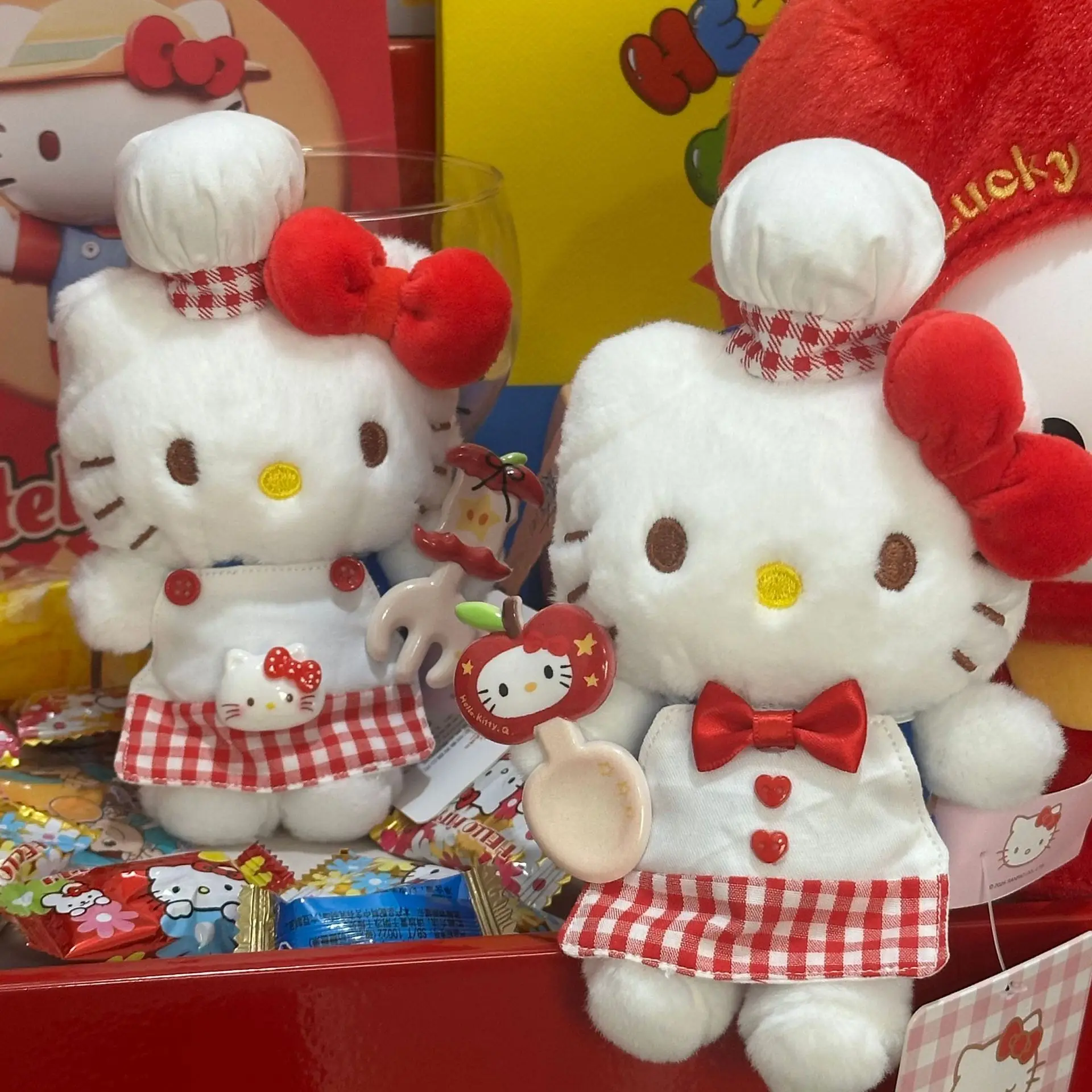 

Hello Kitty плюшевая кукла кулон милые куклы игрушки брелок для девочек украшение рюкзака подарок