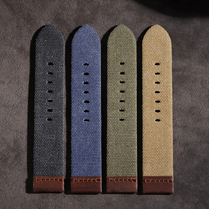 20 مللي متر 22 مللي متر 24 مللي متر جودة عالية النايلون + الجلود الرياضة حزام ساعة اليد ل قماش ناعم العالمي سوار ساعة اكسسوارات مع أداة