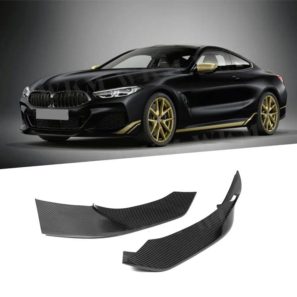 

Front Lip Splitters For BMW 8 Series G14 G15 G16 2020 + Car Front Bumper Side Guard Dry Carbon Fiber