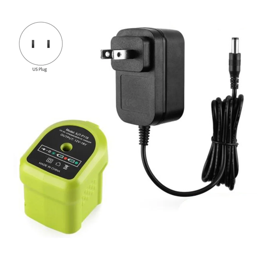 P119 NiCd Lithium-Ion Dual Battery Charger for Ryobi 18V ONE+ Battery P102 P103 P104 P105 P107 P108, US