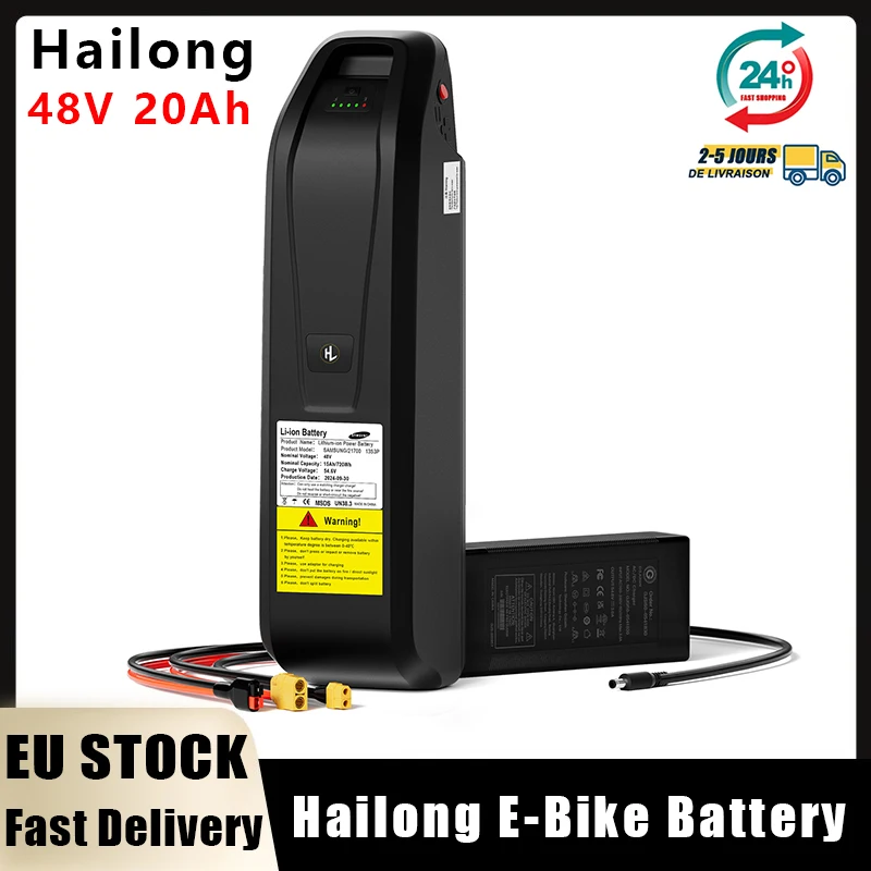 Image of EU-Lager Hailong Akku E-Bike 48V 20AH 35A BMS 21700 Zellen Unterrohr-Akku für 100W-1600W Motor E-Bike