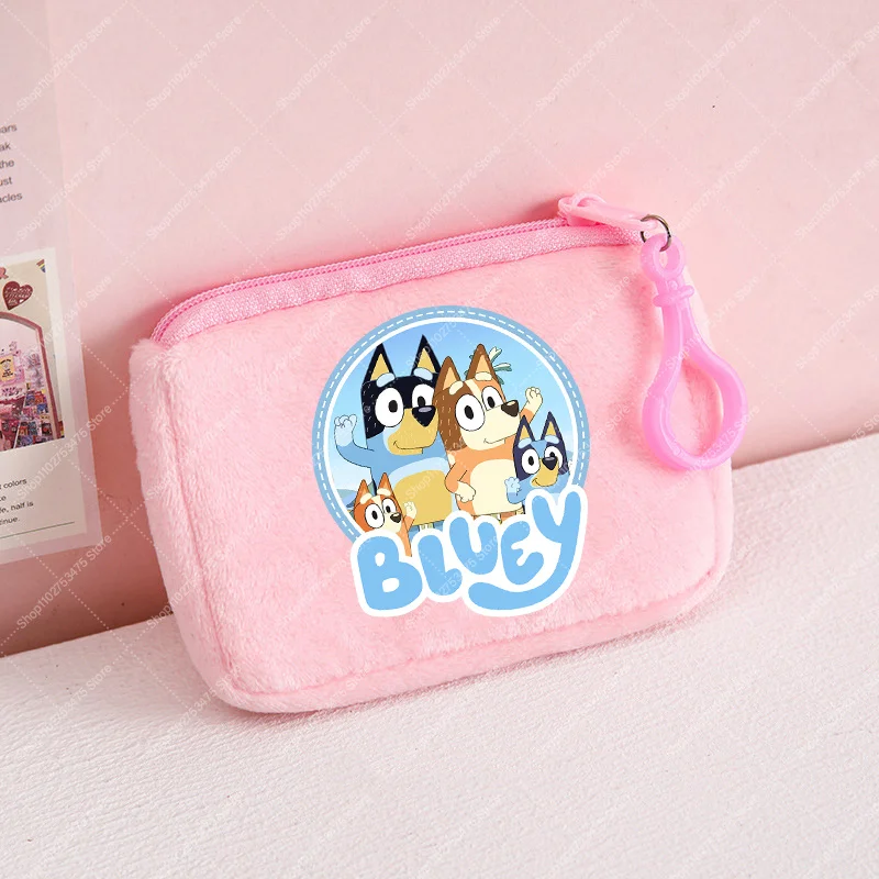 

Boy Girl Cute Coin Pursue Casual Accessories Blueyi Bingos Anime ID Card Holder Cartoon Printed Storage Pouch Wallet Bag Gifts