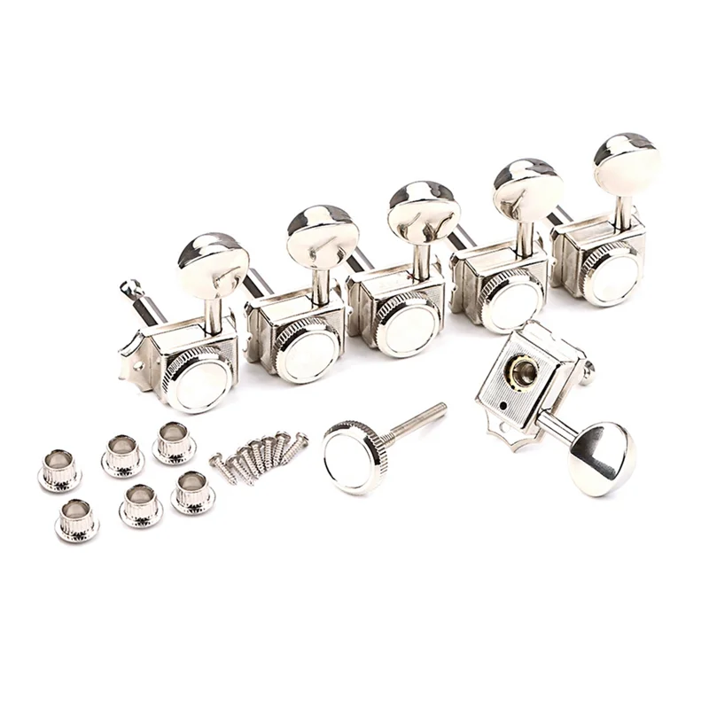 

A37Q-6Pcs Guitar Locking Tuners Left-Handed Locking Guitar Tuning Pegs Instrument Accessories
