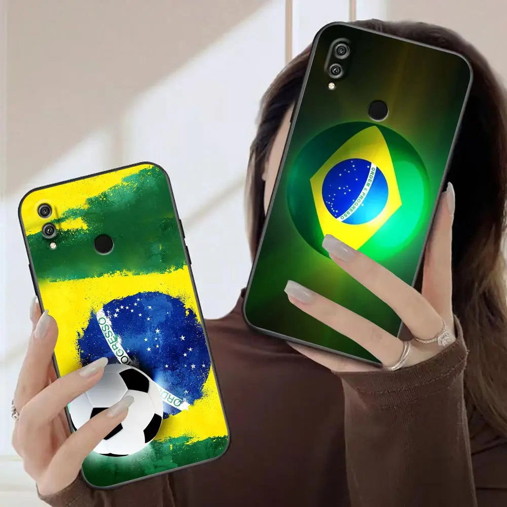 Funda Coque Case For HUAWEI Honor 9X 9 8 8X Max 80 70 60 50 30 20 10I NOTE 10 Lite Pro Case Shell National Flag Of Brazil Soccer