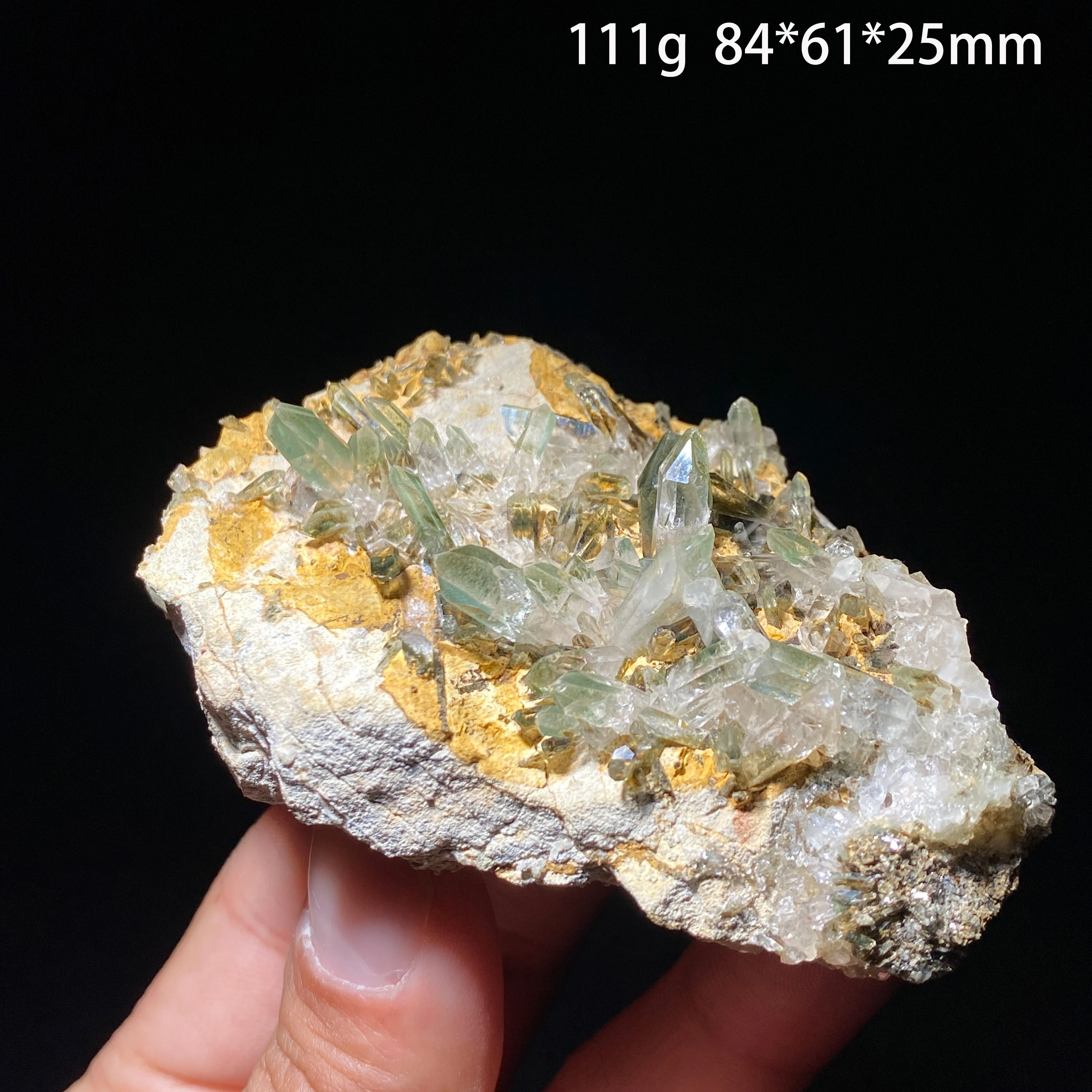100% Natural Green Phantom Crystal Cluster Specimen Healing Stone for Meditation Spiritual Home Decor Unique Gift