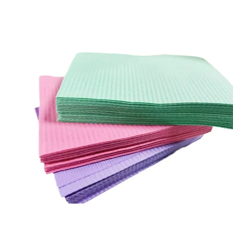 125Pcs Dental Pad Disposable Mouth Scarf Waterproof Anti-fouling Saliva Pad Disposable Dental Pad Cover Tooth Whitening Products