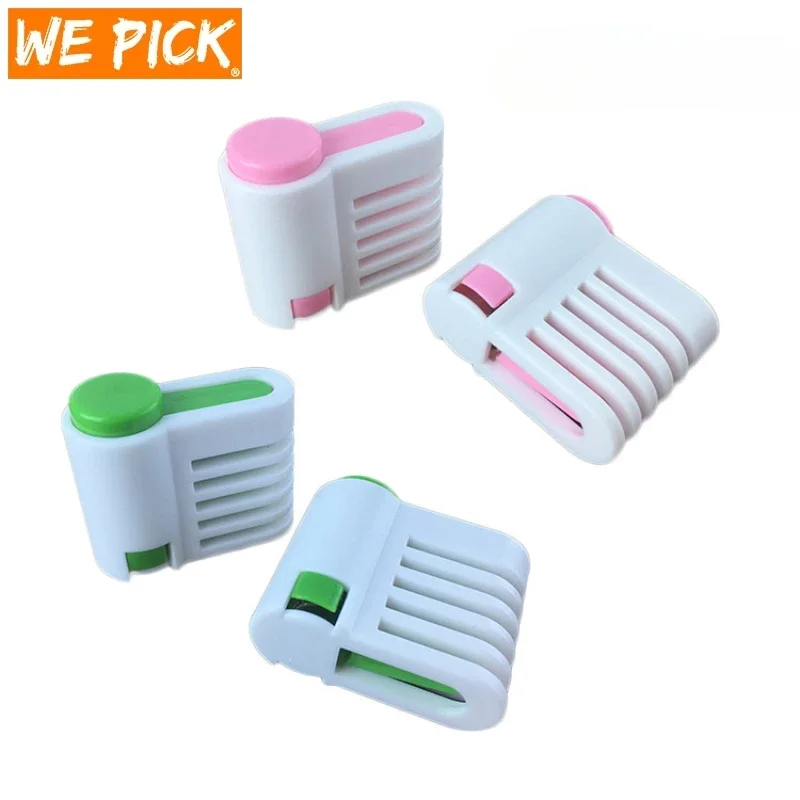 WePick Baking 4PCS Bread Slicer Food-Grade Plastic Cake Bread Cutter Cutting Bread Knife Splitter Toast Slicer Kichen Baking