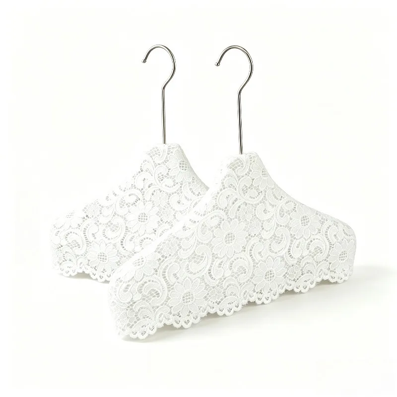 

Clothing Store Hanger Protective Cover, lace linen breathable sleeve, anti-slip no shoulder marks,durable dustproof hanger cover