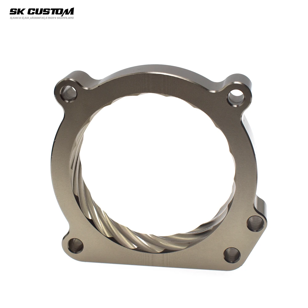 CUSTOM Aluminum 76mm Throttle Body Spacer For Audi A5 A6 A7 A8L Q5 Q7 S5 3.0T Intake Manifold