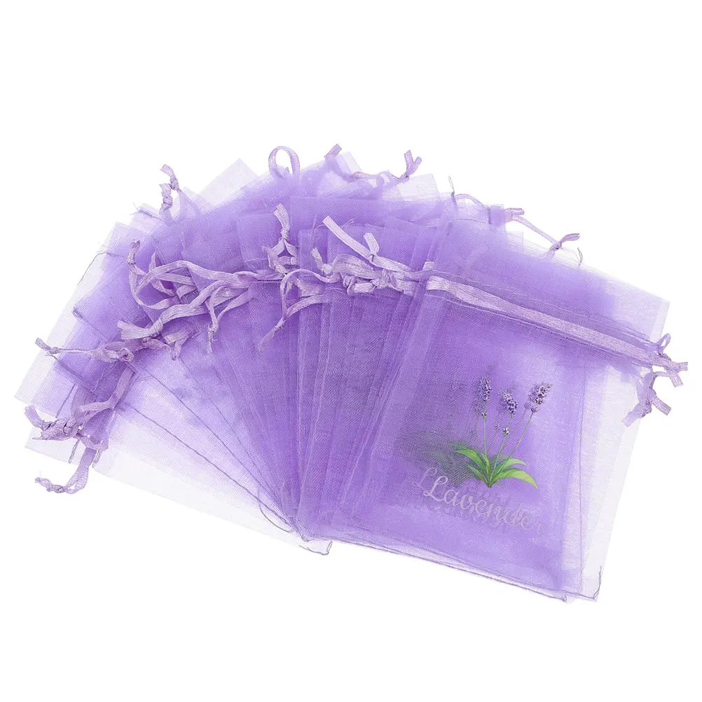 

20 pcs Empty Mesh Sachet Bags Drawstring Lavender Scented Aromatic Home Fragrance Air Freshener Storage Gauze Bags