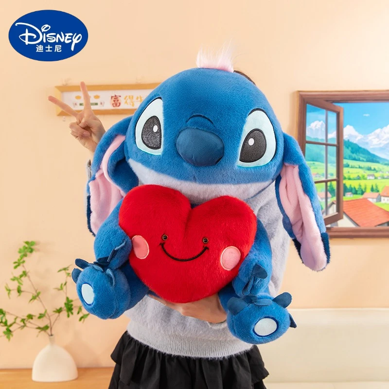 

35/50/60cm Big Size Stitch Disney Anime Plush Stuffed Doll Cartoon Plush Doll Room Decoration Children's Pillow Holiday Gift