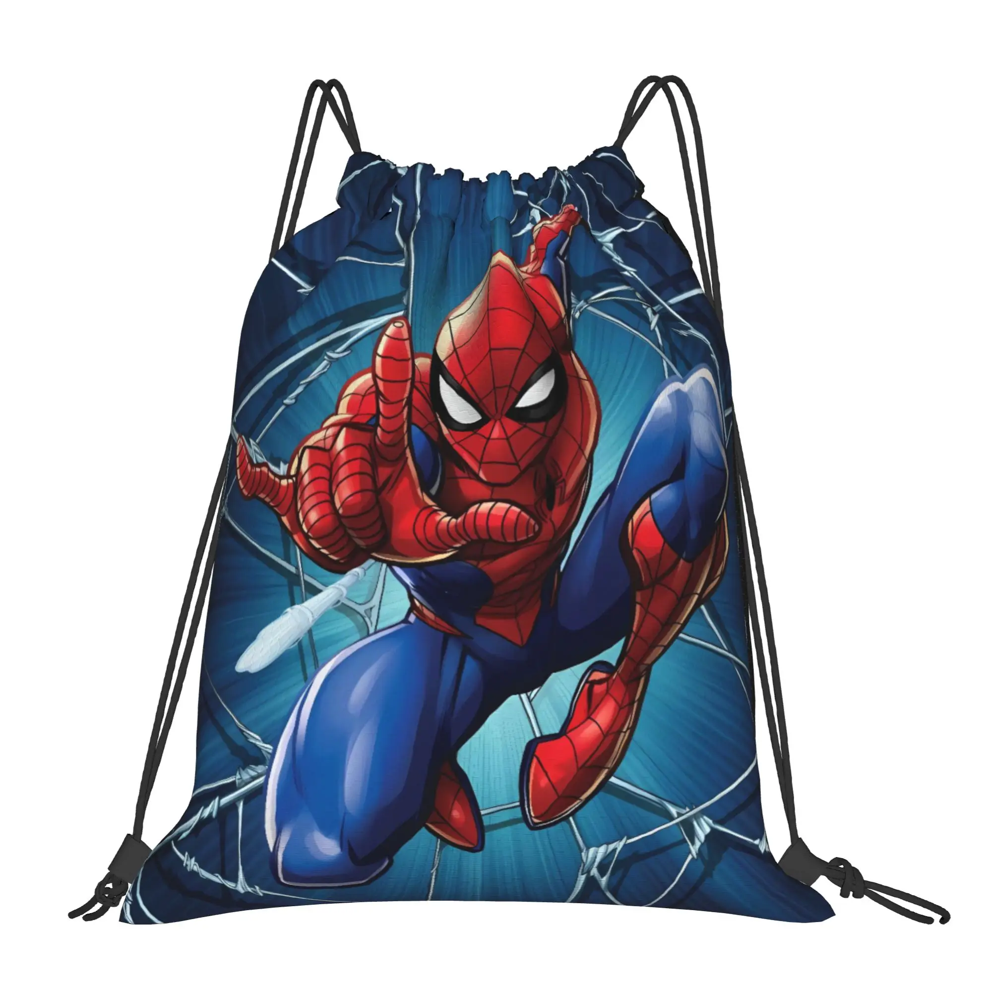 S-Spiders Heroes Drawstring Bag  Portable Retro Backpack Sports Sackpack String Bags For Men