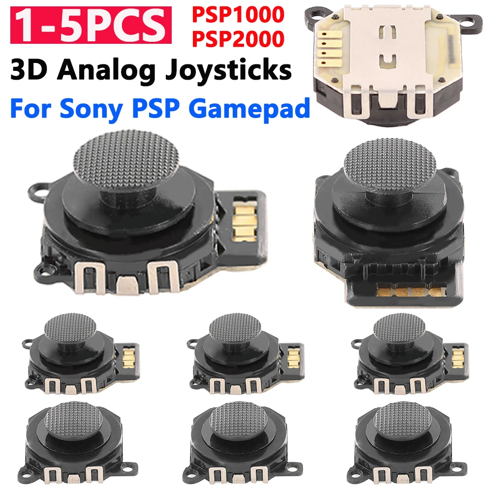 1-5 PCS For Sony PSP Gamepad 3D Analog Joysticks Replacement PSP 1000/PSP 2000 Controller Games Accessories Thumb Stick Button