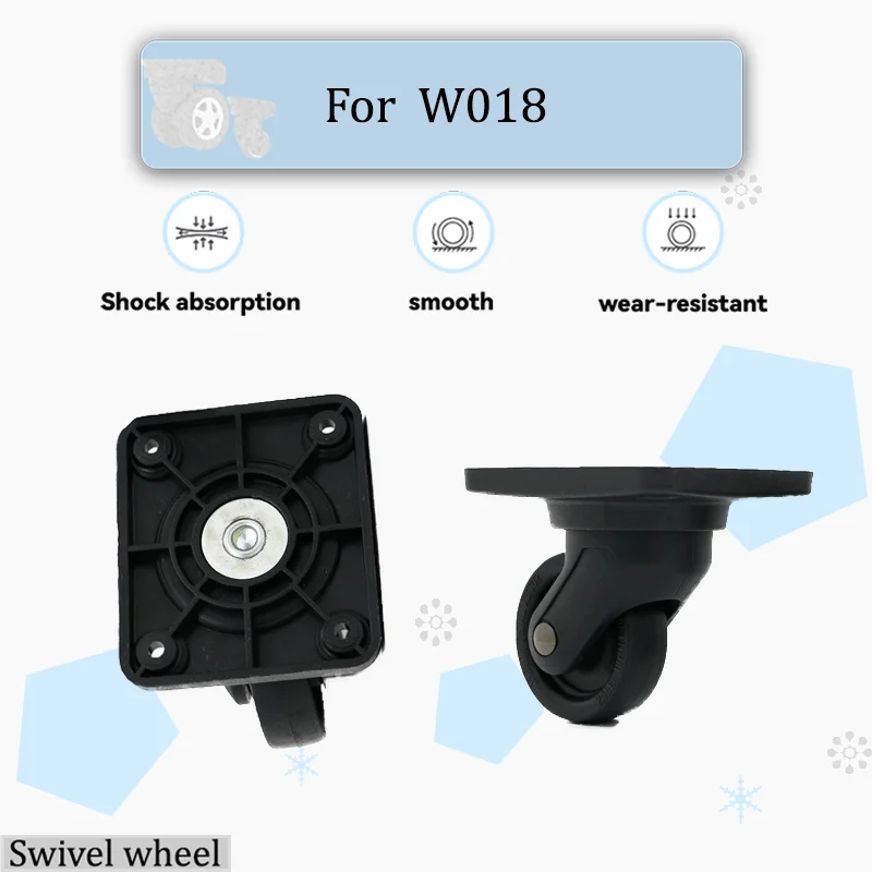 

For W018 Silent Wear-Resistant Swivel Castor Set 360-Degree Smooth Rotation Easy Installation Universal Replacement Parts