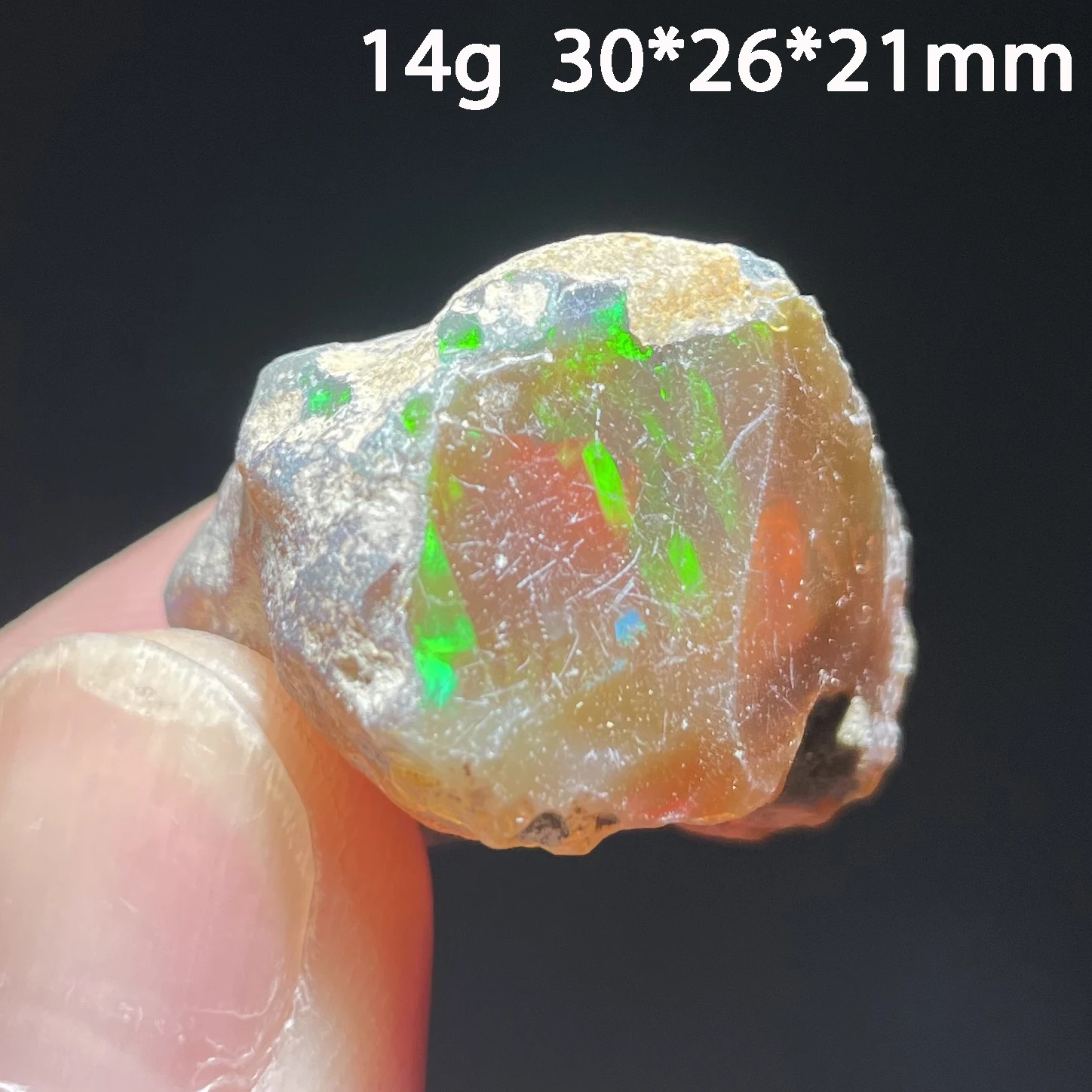 Natural Rare Colored Ethiopian Opal Gemstone Healed Quartz Crystal Mineral for Water Feature Home Decoration Ornament view 2