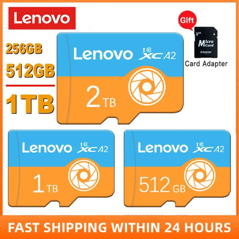 Lenovo 2/1TB Micro TF Card 64GB Memory Cards 128GB 256GB High Speed SD/TF Flash Memory Card 256 128GB SD Flash MemoryCard