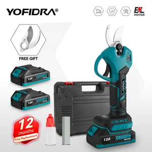 Yofidra 30mm فرش مقصات التقليم الكهربائية 2 التروس اللاسلكية قابلة لإعادة الشحن شجرة الفاكهة بونساي التقليم لبطارية ماكيتا 18 فولت أفضل 10 مقصات تقليم كهربائية للمبيعات - رقم 4