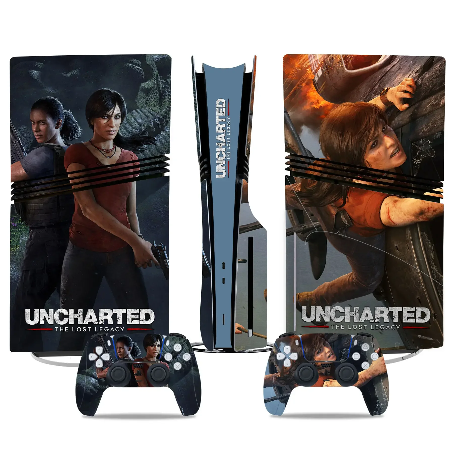 Uncharted 4 New PS5 Pro Disc Skin Sticker Protector Decal Cover for Console Controller PS5 Pro disc Sticker Vinyl