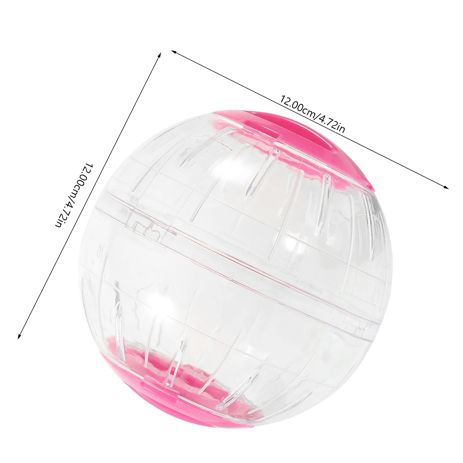 4Pcs Transparent Hamster Running Ball Silent Exercise Wheel Small Animal Pet Activity Cage Accessories for Gerbil Guinea Pig