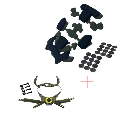 Imagen 2 del producto Sistema de suspensión para casco Wendy, casco táctico, cordón ajustable, accesorio para casco FAST MICH, almohadilla de espuma viscoelástica Gen 3