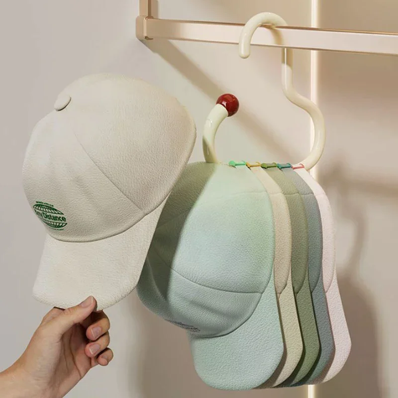 الدوبامين الإبداعية حلقة شماعات المضادة للانزلاق معلقة قبعة وشاح وشاح متعدد الوظائف تخزين المنزل قطعة أثرية #4