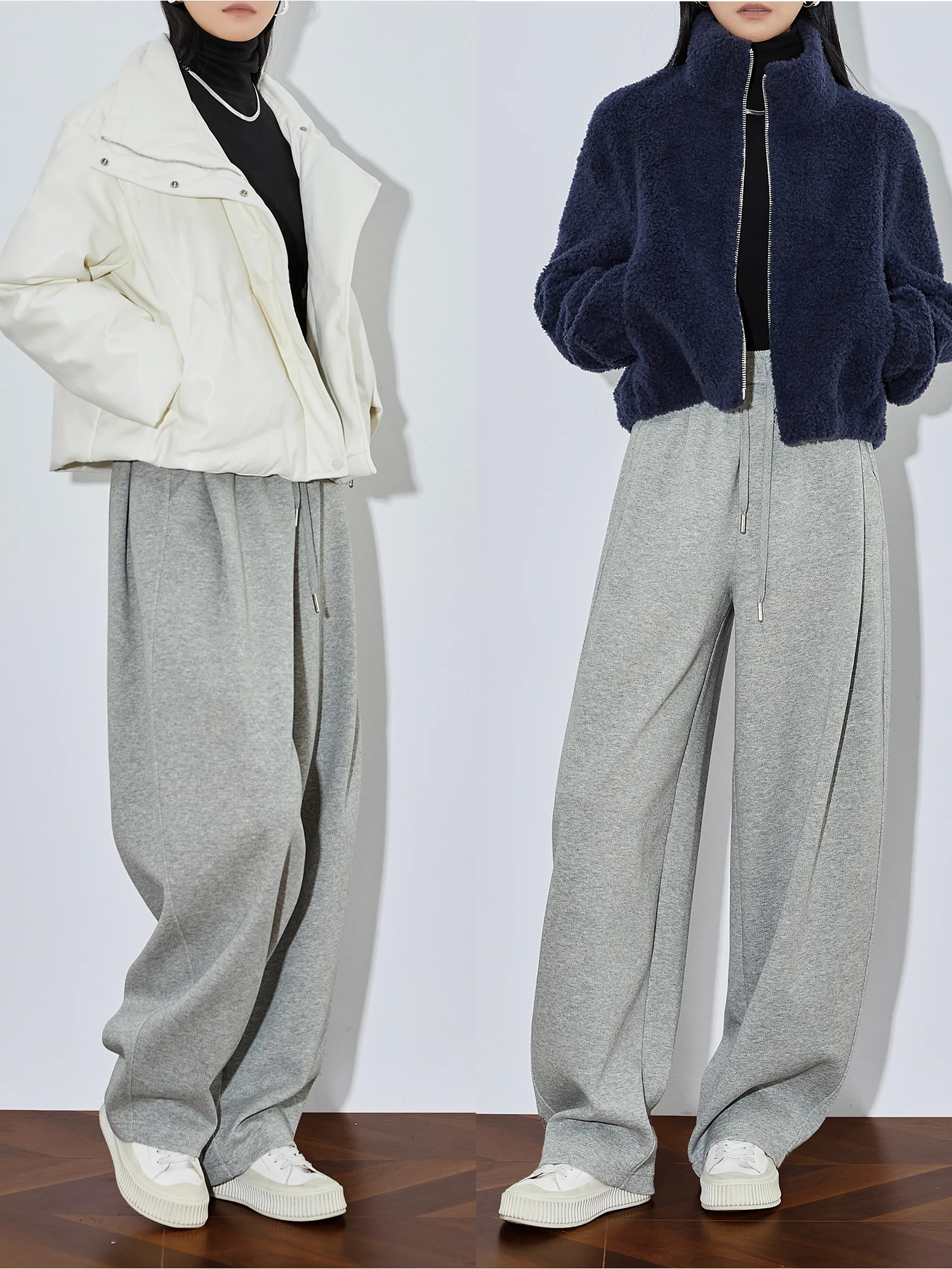 

Повседневные спортивные брюки-бананы, женские свободные широкие брюки с высокой талией, эластичный пояс, удобная посадка, осенний сезон Faion