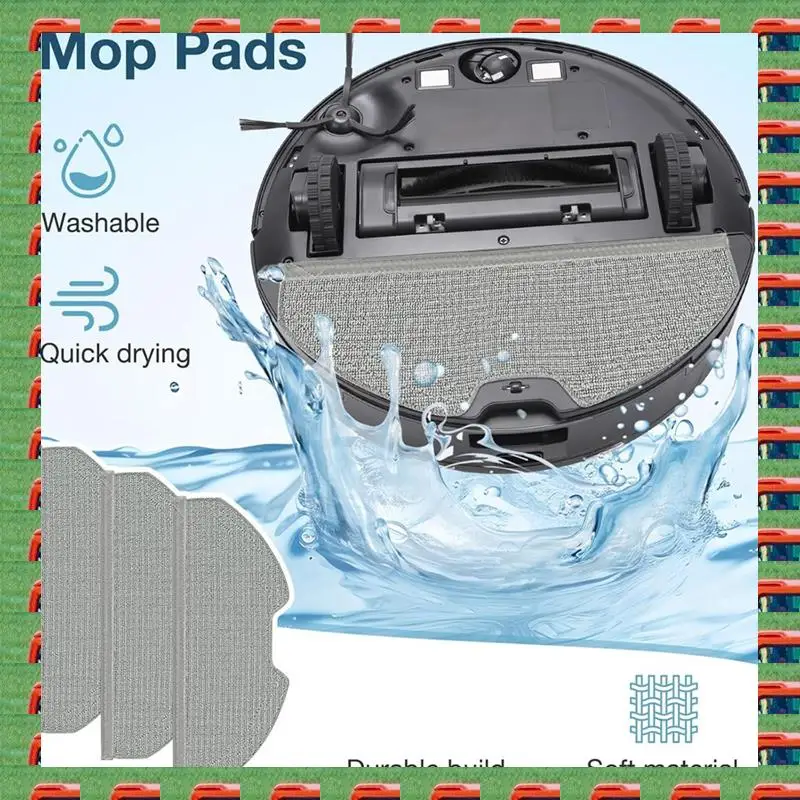 

ABMO For Eufy X8 Pro Robot Vacuum Accessories Replacement Parts Main Brush Side Brush Filter Mop Cloth Dust Bag