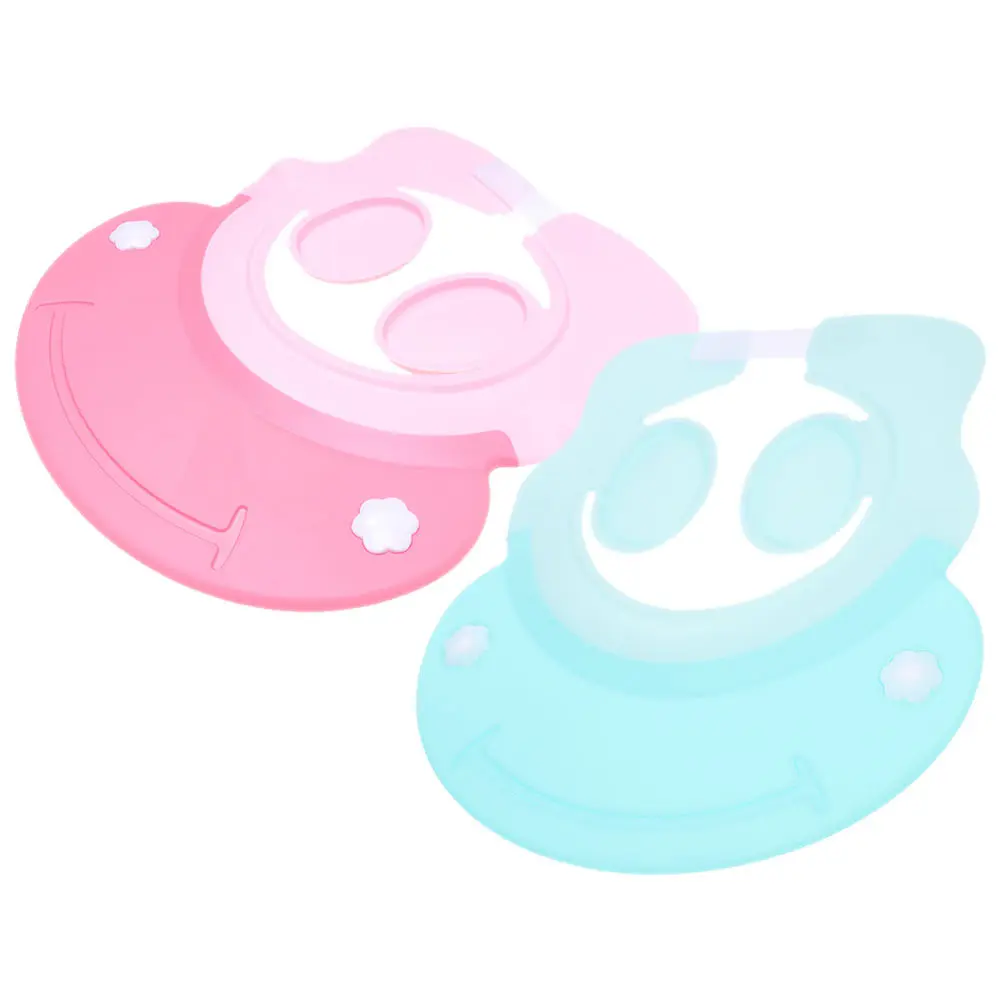 2pcs Silicone Baby Shower Cap for Hair Washing, Bathing, Shampooing & Haircuts – Lightweight, Comfort Fit, Sun Protection
