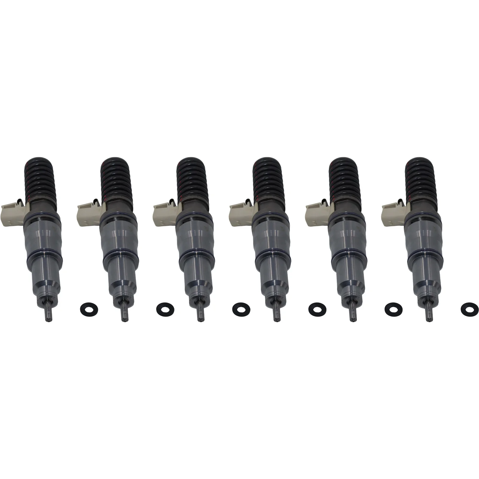6PCS Fuel Injector BEBE4D08004 For VOLVO FH 480 HP MD13 3132 2005-Truck