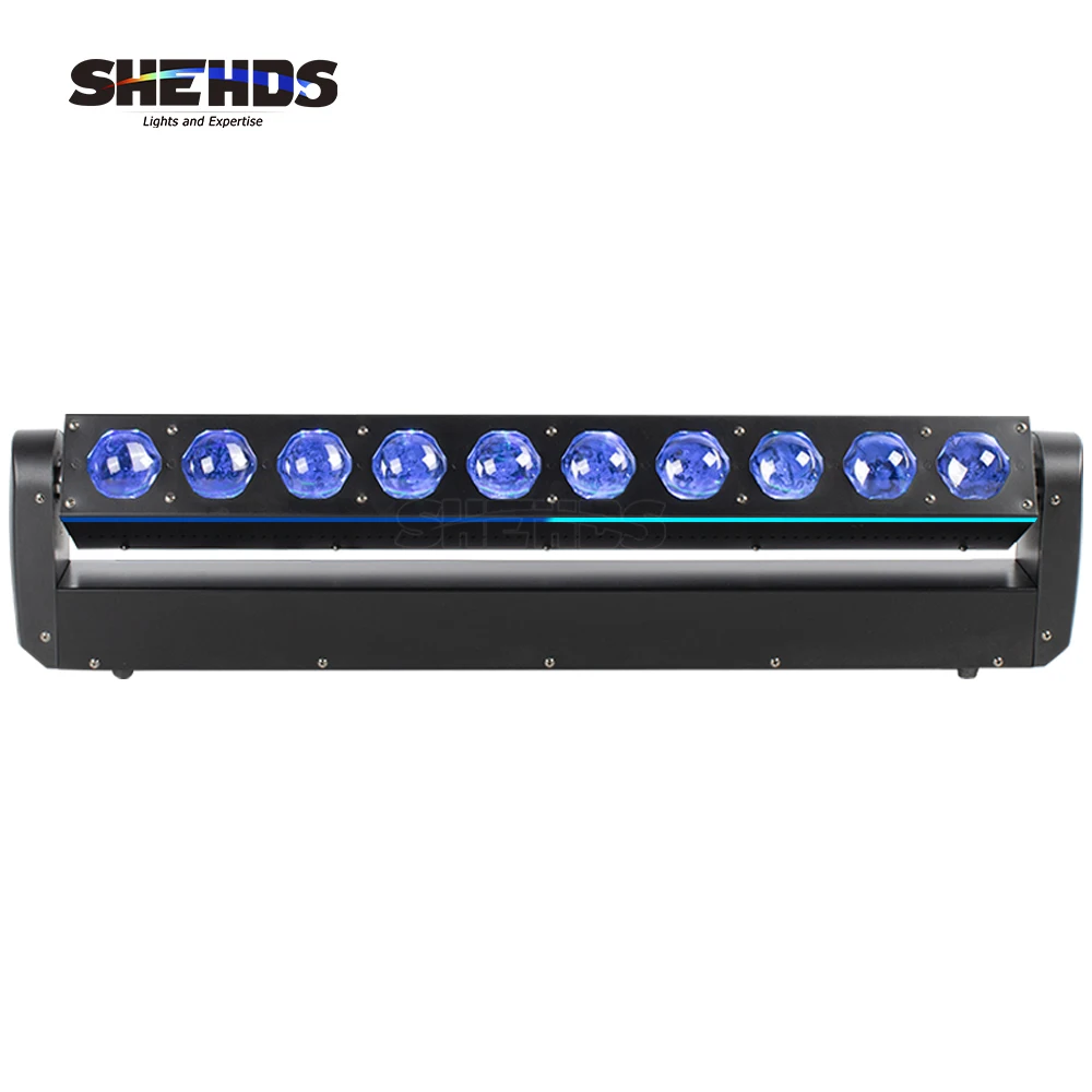 SHEHDS 2PCS LED Beam 10x40W RGBW 4in1 Moving Head Lighting Dyeing Uniformity for Night Club Entertainment Venue