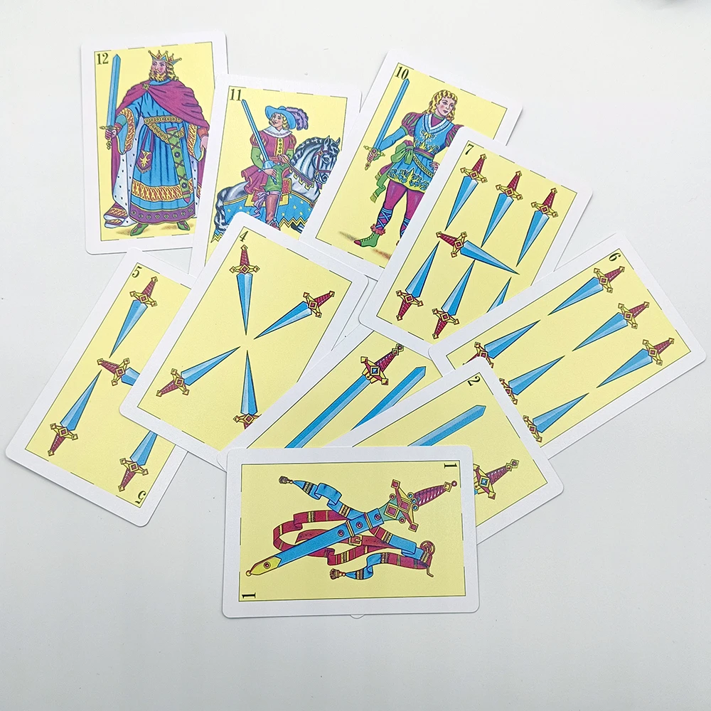 بطاقات البوكر البلاستيكية الفائقة المقاومة للماء ، بطاقات اللعب الإسبانية ، لعبة الحفلات العائلية ، السطح ، 62 × 95 ، 40 #5