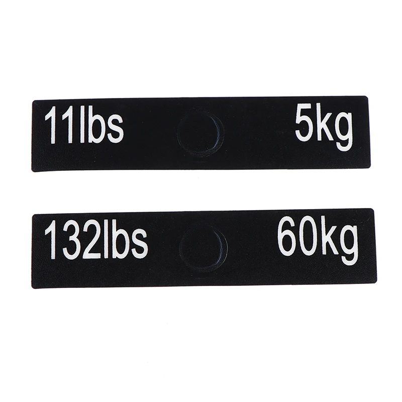 1sheet Gym Equipment Weight Sticker Labels Power Equipment Label White Numbers On Black Background Weight Sticker Dropshipping