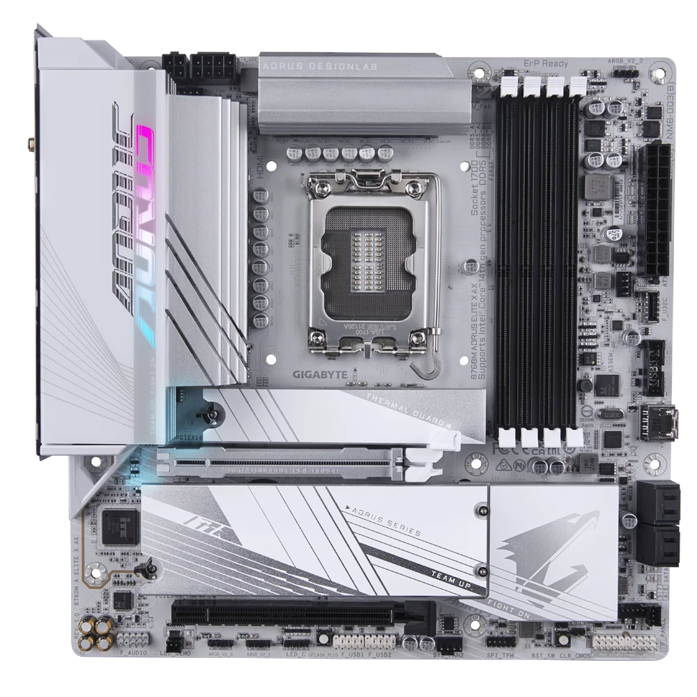 Brand New giga.byte B760M AORUS ELITE X AX DDR5 LGA 1700 Support 14th CPU PCI-E 4.0/5.0 Gaming Motherboard PC