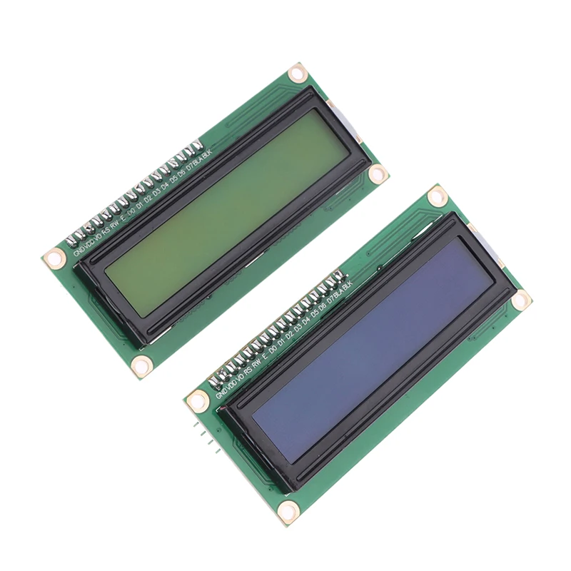 1PCS LCD1602 1602 LCD Module Green Screen 16x2 Character LCD Display PCF8574T PCF8574 IIC I2C Interface 5V For Arduino