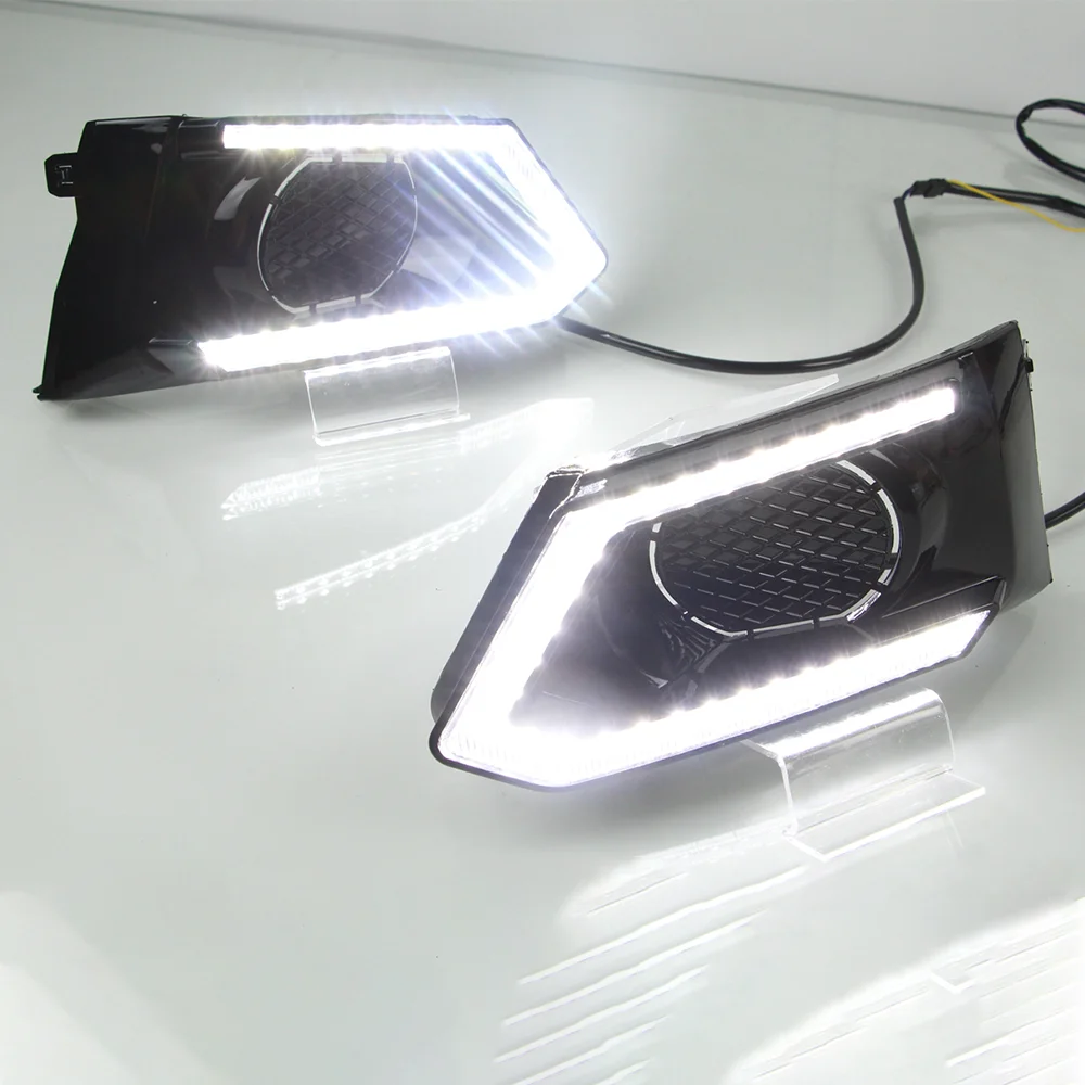 Auto Daytime Running Light LED DRL Front Foglight Head Fog Lamp Three Color Upgrade Accessories For Nissan Altima 2020