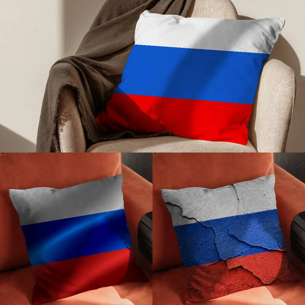 

Russia Flag Print Pillow Case Pillowcase For Car Pillows 60x60 Cushions Luxury Double Sided Cover Home And Decoration Sofa 30x