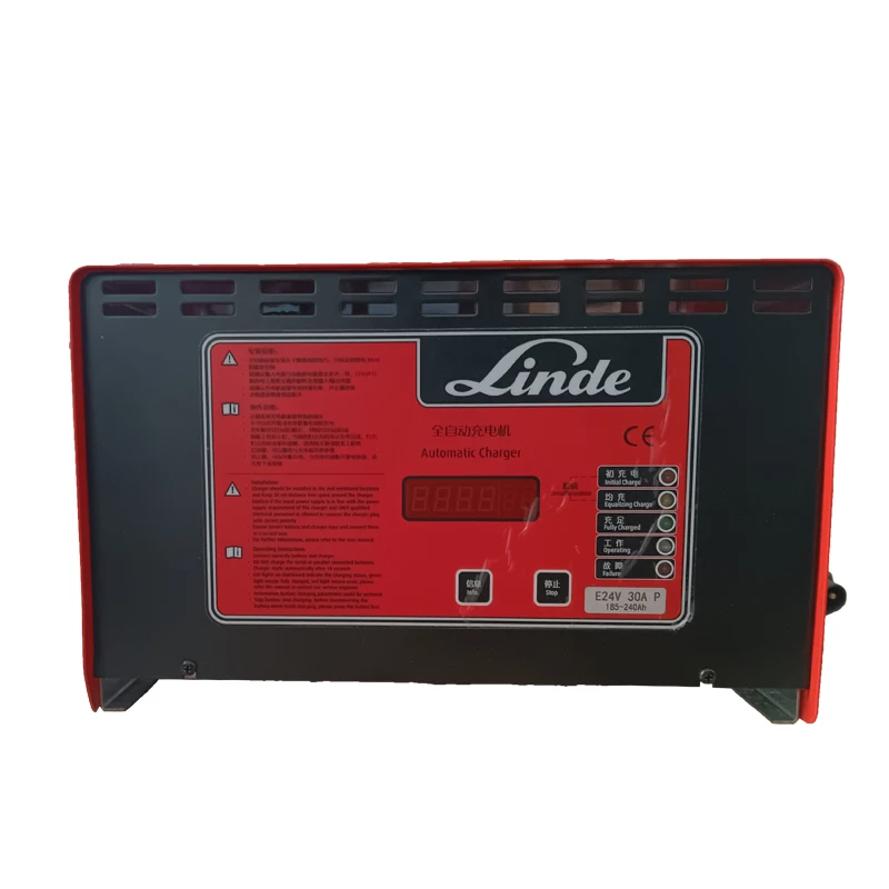Applicable To Linde Electric Forklift Pallet Car Charger Factory Lead-acid Battery Charger 24V48V/80V Original Brand New