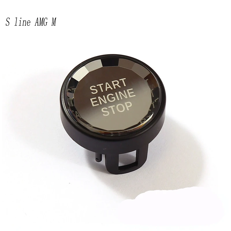 توقف تشغيل محرك تصفيف السيارة لنيسان ألتيما ركلات مارس سينترا فيرسا زر التبديل استبدال غطاء كريستال اكسسوارات السيارات #5