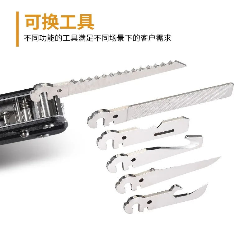 R's Original S805G Flex Titan Multifunctional Folding Tools Knife Scissors Plier Outdoor Portable EDC Combination Tool Equipment