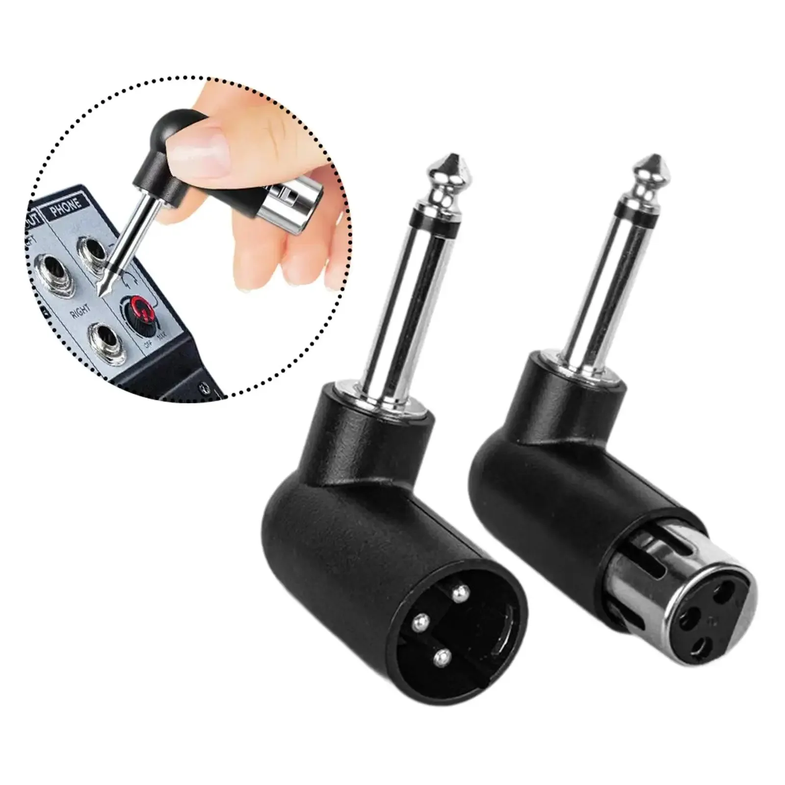 3 Pin Xlr Female Male to 6.5mm Audio Adapter Professional Converter for Wireless Microphone Electric Guitar Mic Speakers Studio